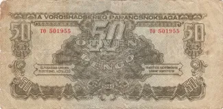 Hungary 50 Pengő, 1944 obverse