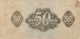 Hungary 50 Pengő, 1944 reverse