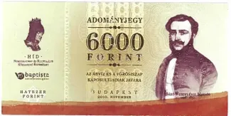 Hungary 6,000 Forint, 2010 obverse
