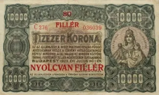 Hungary 80 Fillér, 1925 obverse
