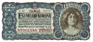 Hungary 80 Pengő, 1925 obverse