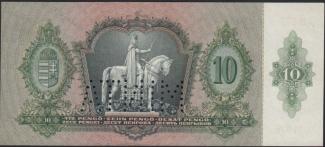Hungary 10 Pengő, 1936 P-100 - MINTA reverse