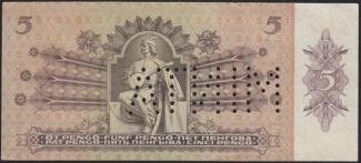 Hungary 5 Pengő, 1939 P-106 - MINTA reverse
