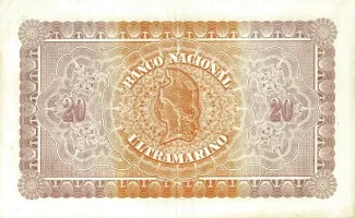 India 20 Rupias, 1906 reverse