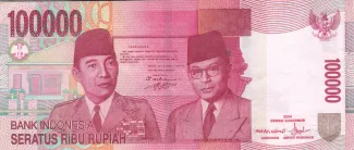 Indonesia 100.000 Rupiah, 2011 image
