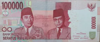 Indonesia 100.000 Rupiah, 2014 image
