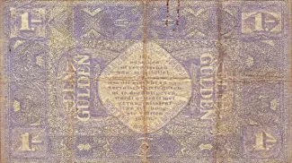 Netherlands East Indies 1 Gulden, 1920 reverse