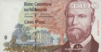 Ireland 100 Pounds, 1996 obverse