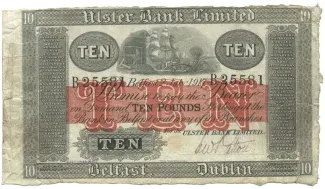 Ireland 10 Pounds, 1908-1917 obverse