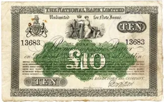 Ireland 10 Pounds, 1915-1918 obverse