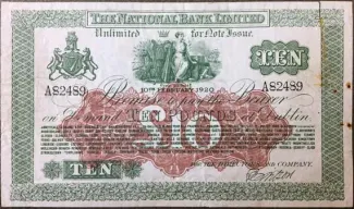 Ireland 10 Pounds, 1920 obverse