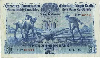 Ireland 10 Pounds, 1929 obverse