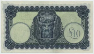 Ireland 10 Pounds, 1943-1944 reverse