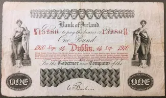 Ireland 1 Pound, 1910-1917 obverse
