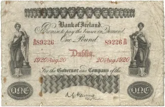 Ireland 1 Pound, 1920-1921 obverse