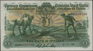 Ireland 1 Pound, 1929-1940 obverse