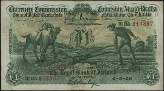 Ireland 1 Pound, 1929-1941 obverse