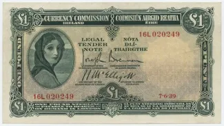 Ireland 1 Pound, 1939 obverse
