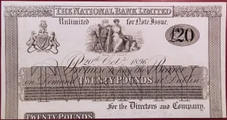 Ireland 20 Pounds, 1890-1900 obverse