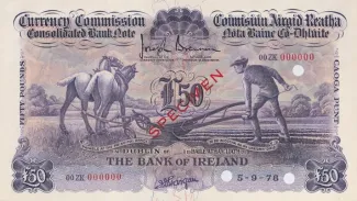 Ireland 50 Pounds, 1929-1930 obverse
