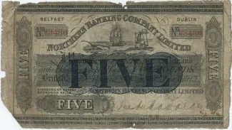 Ireland 5 Pounds, 1908-1916 obverse