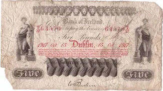 Ireland 5 Pounds, 1910-1918 obverse