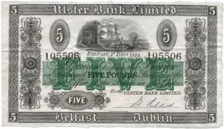 Ireland 5 Pounds, 1924 obverse
