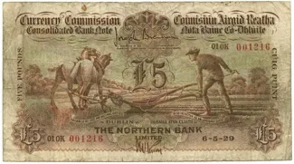 Ireland 5 Pounds, 1929-1933 obverse