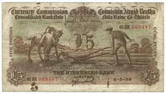 Ireland 5 Pounds, 1929-1939 obverse