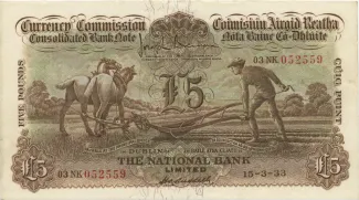 Ireland 5 Pounds, 1929-1939 obverse