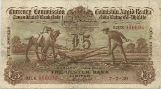 Ireland 5 Pounds, 1929-1939 obverse
