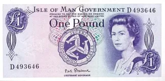 Isle of Man 1 Pound, 1972-1976 obverse
