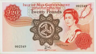 Isle of Man 20 Pounds, 1979 P-32 obverse