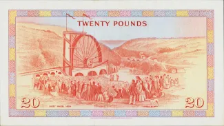 Isle of Man 20 Pounds, 1979 P-32 reverse