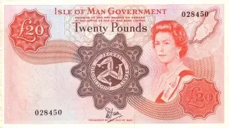 Isle of Man 20 Pounds, 1979 obverse