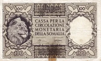 Italian Somaliland 100 Somali, 1950 image