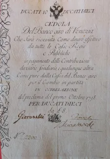 Italian States 10 Ducati, 1798 obverse