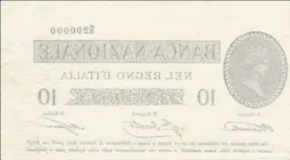 Italian States 10 Liri,  reverse
