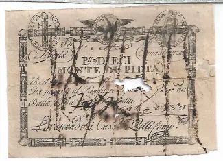 Italian States 10 Paoli, 1798 image