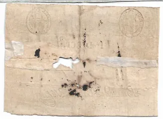 Italian States 10 Paoli, 1798 reverse