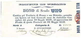 Italian States 1 Scudo, 1849 image