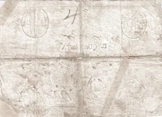 Italian States 40 Baiocchi, 1798 reverse