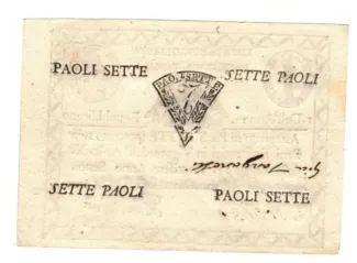 Italian States 7 Paoli, 7 reverse