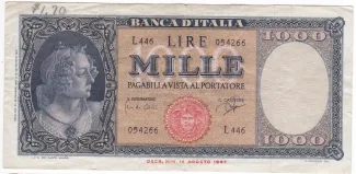 Italy 1.000 Lire, 1961 image