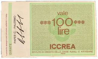 Italy 100 Lire, 1977 reverse