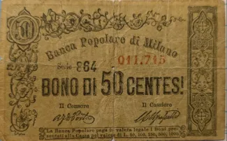 Italy 50 Centesimi, 1871 obverse