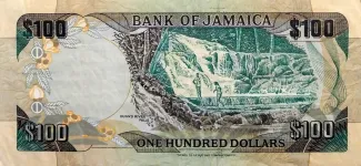 Jamaica 100 Dollars, 1994-2000 reverse