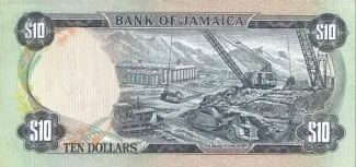 Jamaica 10 Dollars, 1978 reverse