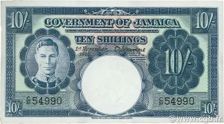 Jamaica 10 Shillings, 1948 image