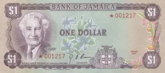 Jamaica 1 Dollars, 1976-1978 obverse